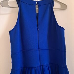 Sweet Storm Blue Halter Jumpsuit Cocktail
